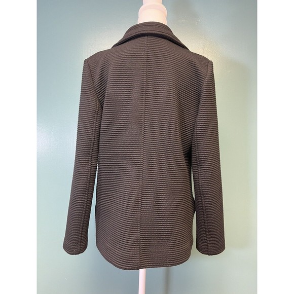 Elliot Lauren Women’s Black Ribbed Blazer Size 10 - Polyester Blend Pockets - Picture 2 of 10